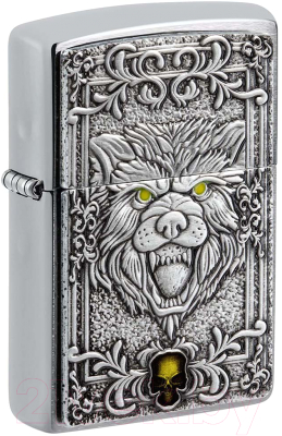 Зажигалка Zippo Wolf Emblem / 48690 (серебристый)
