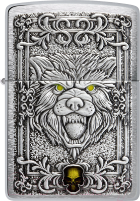 Зажигалка Zippo Wolf Emblem / 48690 (серебристый)