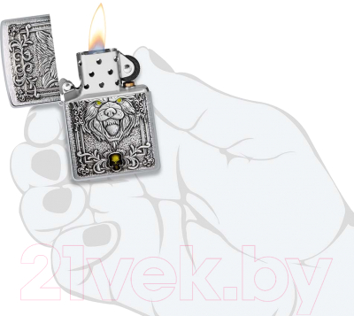 Зажигалка Zippo Wolf Emblem / 48690 (серебристый)