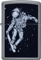 Зажигалка Zippo Skateboarding Astronaut / 48644 (серый) - 