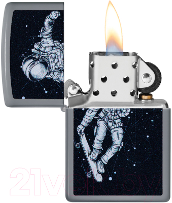 Зажигалка Zippo Skateboarding Astronaut / 48644 (серый)