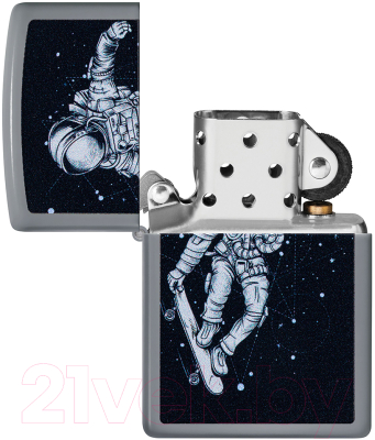 Зажигалка Zippo Skateboarding Astronaut / 48644 (серый)