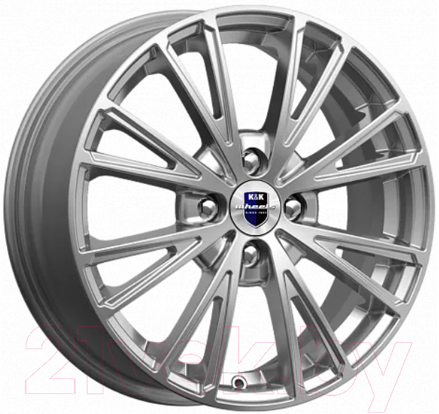 Литой диск K&K Меандр 16x6" 4x114.3мм DIA 67.1мм ET 40мм Дарк платинум