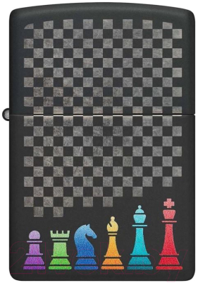 Зажигалка Zippo Chess Pieces / 48662 (черный)