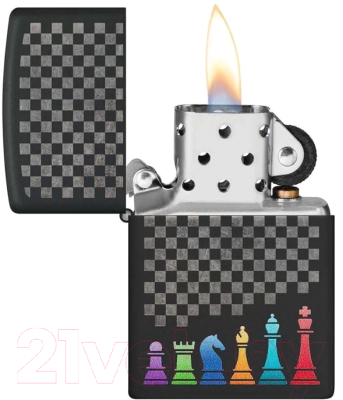 Зажигалка Zippo Chess Pieces / 48662 (черный)