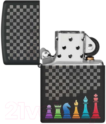 Зажигалка Zippo Chess Pieces / 48662 (черный)