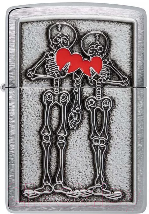 Зажигалка Zippo Couple Love / 48688 (серебристый) — фото 2