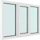 Миниатюра изображения товара Окно ПВХ Rehau Futuruss 3 части Поворотно-откидная центральная створка 2 стекла (1650x2200x60)