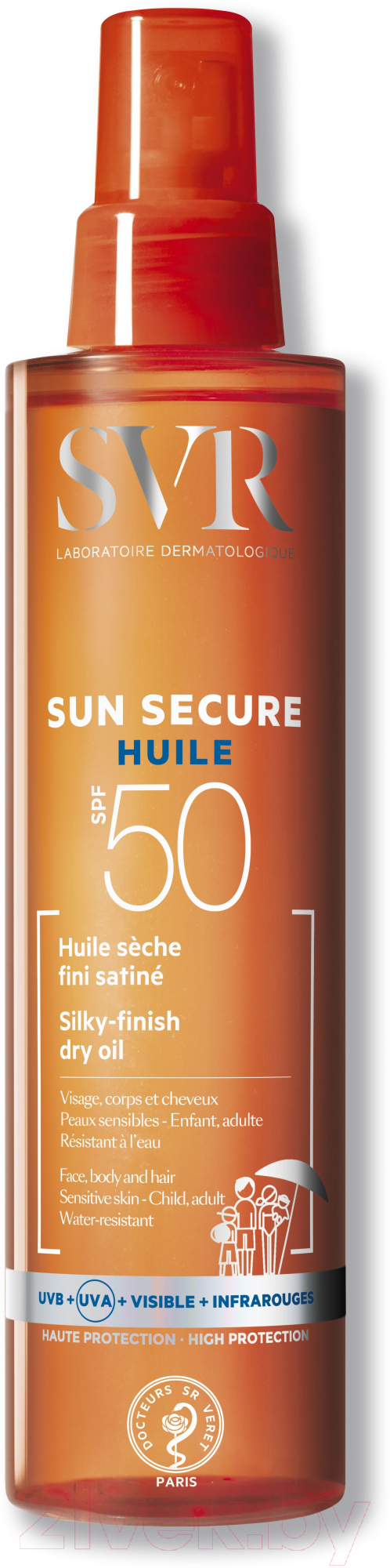 Масло солнцезащитное SVR Безопасное сллнце SPF50 сухое