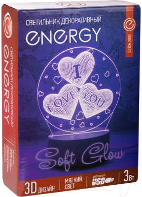Ночник Energy 3D Три сердца EN-NL 22 / 106253