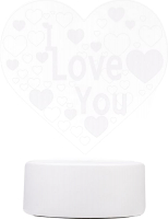 Ночник Energy 3D Сердце с надписью I Love You EN-NL 23 / 106254 - 