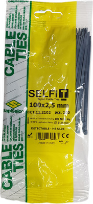 Стяжка для кабеля SapiSelco DET.11.2102R (100шт) - 
