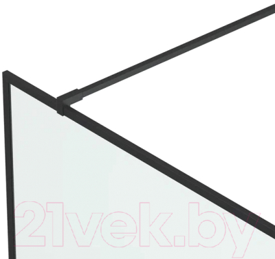 Душевая стенка Benetto BEN-601_BL_C 125x220 (прозрачное стекло/черный)
