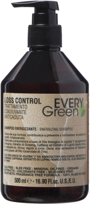 Шампунь для волос Dikson Every Green Loss Control Shampoo Energizzante Против выпадения (500мл)