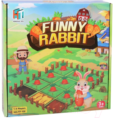 Настольная игра Наша игрушка Стратегия Забавный кролик / 777-102