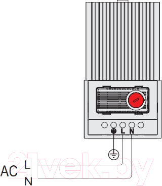 Обогреватель на DIN-рейку КС NTL 500-22 / 860384 (вентилятор, термостат)