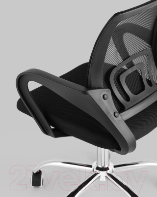 Кресло офисное TopChairs Simple New WH-805 (черный)