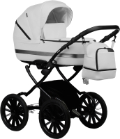 Детская универсальная коляска INDIGO Aveo Eco Plus 14 2 в 1 (Ae 04, белый/кожа) - 