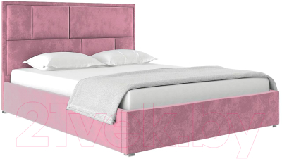 Каркас кровати НК Мебель Madison 140x200 / 72306831 (велюр розовый)