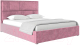 Каркас кровати НК Мебель Madison 140x200 / 72306831 (велюр розовый) - 