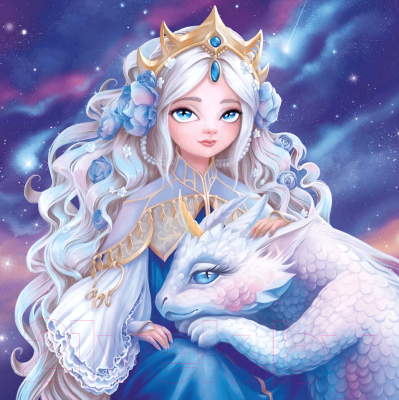 Набор алмазной вышивки Феникс+ Принцесса с драконом / 65579