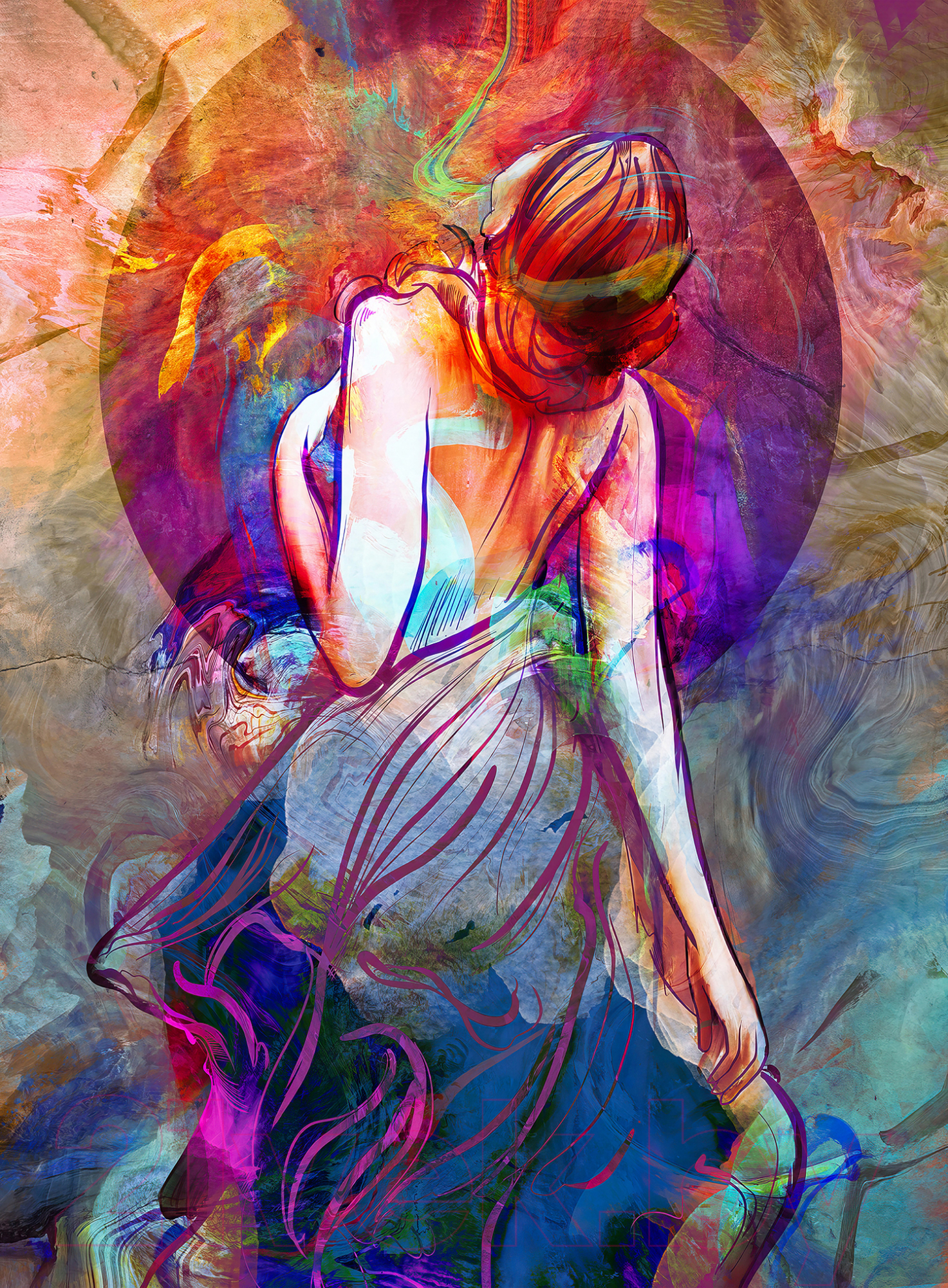 Картина Vimala На холсте 50x70 / Арт 35