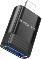 Адаптер Borofone BV18 iP в USB (черный) - 