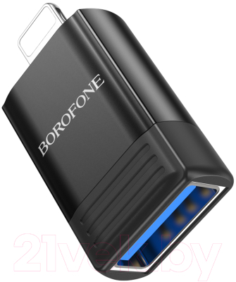 Адаптер Borofone BV18 iP в USB (черный)