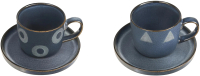 Набор для чая/кофе Arya Nordic / 8680943230836 (синий с узором) - 