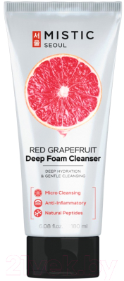 Пенка для умывания Mistic Red Grapefruit Deep Foam Cleanser Глубокоочищающая (180мл)