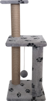 Комплекс для кошек Kogtik Триола Lux / НтСЛд (серый/лапки/джут) - 