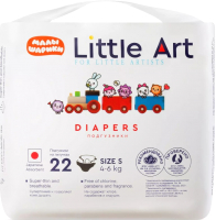 Подгузники детские Little Art S 4-6кг (22шт) - 