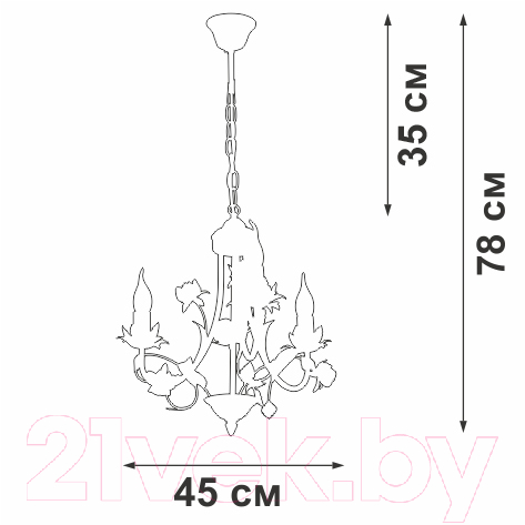 Люстра Vitaluce V1138-0/3 — фото 6