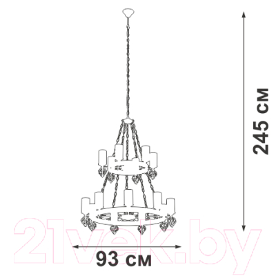 Люстра Vitaluce V1842-1/9+6