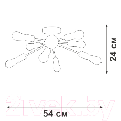 Люстра Vitaluce V3763-1/8PL