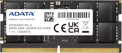 Оперативная память DDR5 A-data AD5S480016G-S