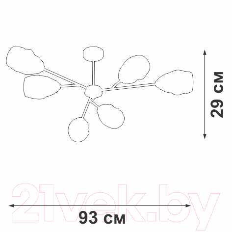 Люстра Vitaluce V3958-1/6PL — фото 4