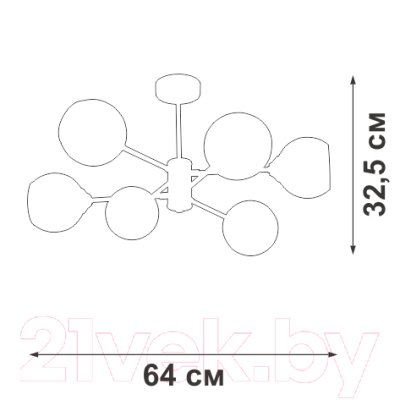 Люстра Vitaluce V3993-1/6PL