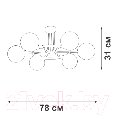 Люстра Vitaluce V3997-1/6PL