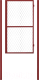 Калитка Белзабор Из профильной трубы и сетки рабицы с врезным замком 0.9x1.2м - 
