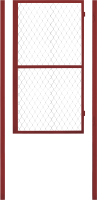 Калитка Белзабор Из профильной трубы и сетки рабицы с навесным замком 0.9x1.8м - 