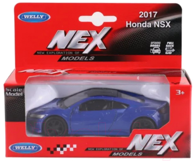 Масштабная модель автомобиля Welly Honda NSX / 43725W