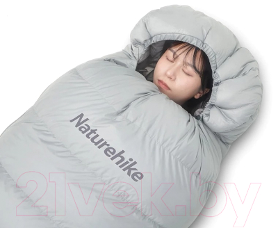 Спальный мешок Naturehike NH22YD003 RM80 / 6927595707197L (M, светло-серый)
