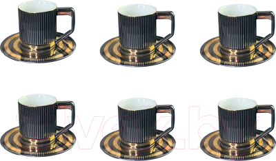Набор для чая/кофе Lenardi 106-248 (черный глянец)