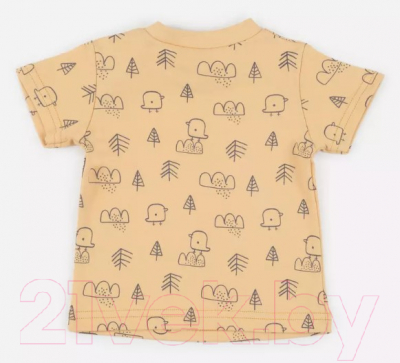 Комплект одежды для малышей MOWbaby Birds / 2-82 (желтый, р.74)
