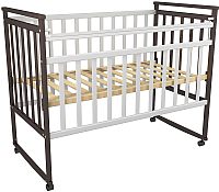 Детская кроватка ФА-Мебель Дарья 3 (венге/белый) - 