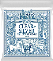 Струны для классической гитары Ernie Ball 2403 Palla Nylon Clear Silver - 