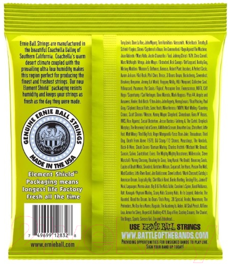 Струны для бас-гитары Ernie Ball 2832 Regular Slinky Bass 50-105 — фото 2