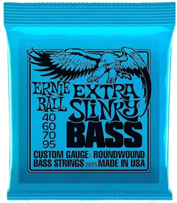 Струны для бас-гитары Ernie Ball 2835 Extra Slinky Bass 40-95