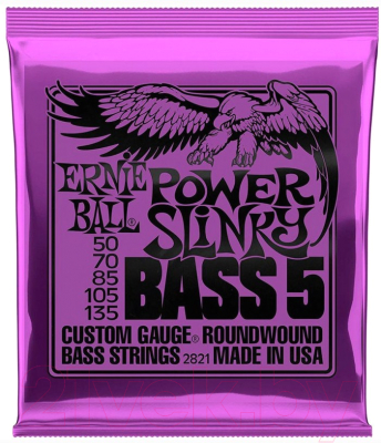 

Струны для бас-гитары Ernie Ball, 2821 Power Slinky